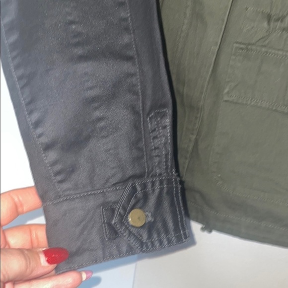 a.n.a Green Utility Jacket with Stand-Up Collar - Picture 4 of 8